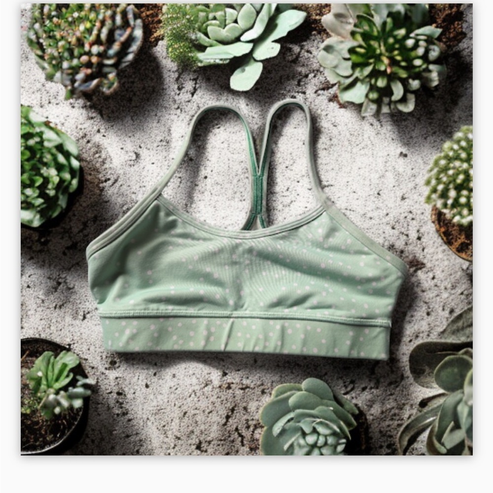 Lululemon Flow Y Bra IV *Full-On Luxtreme in Petit Dot Fresh Teal| Size: 2 ๐๐โโ - Picture 7 of 12
